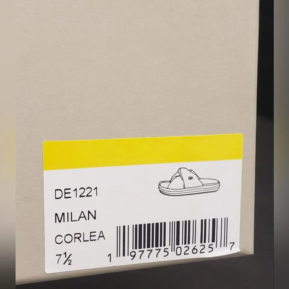 Dee Ocleppo Milan Leather Slides. Sz 7.5 NiB‎